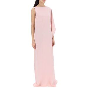 Max Mara Women's One-Shoulder Silk Dress - Pink - Maxi dresses